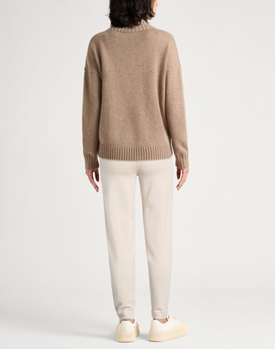 Woman Pants Beige Size M Wool, Cashmere