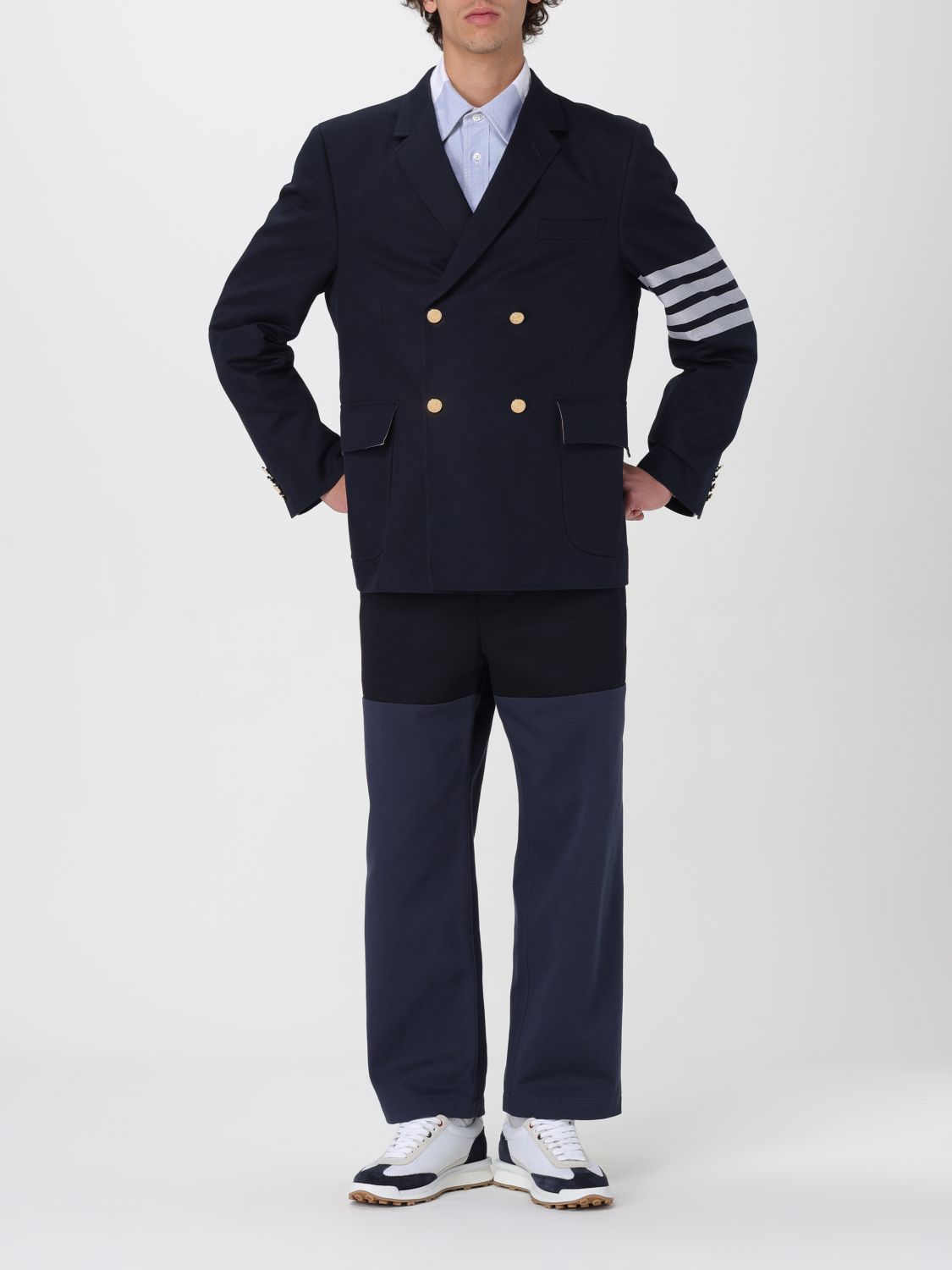 Pants Men color Blue