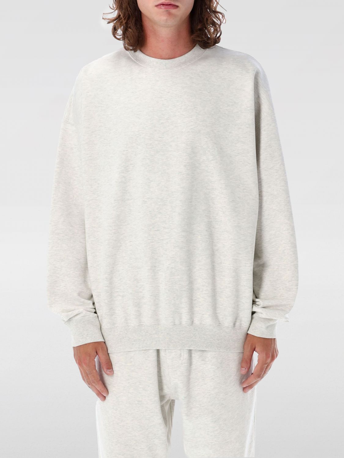 Mélange-effect sweatshirt - Grey
