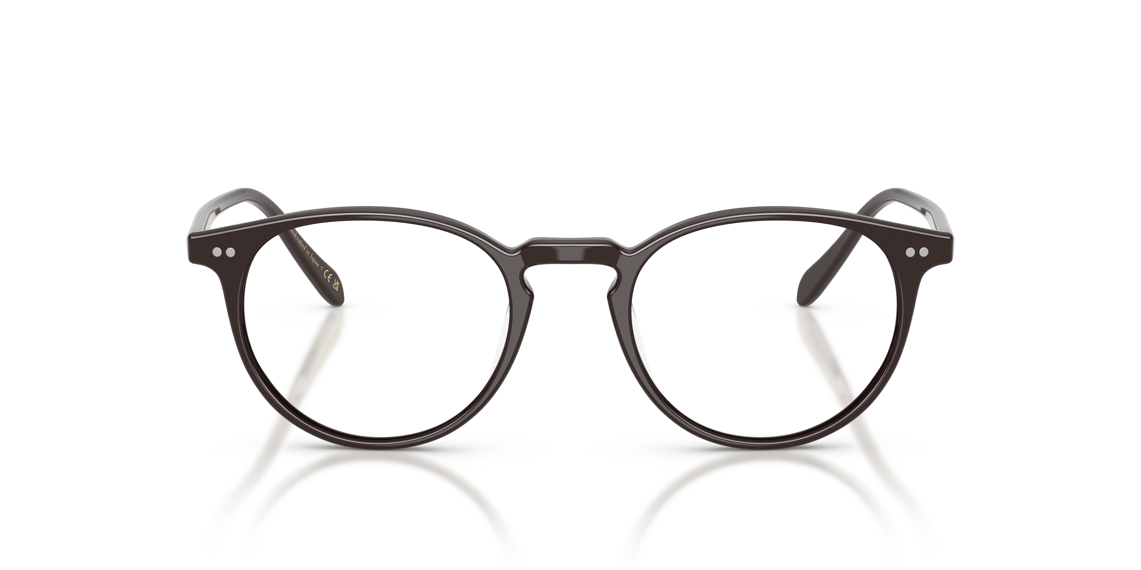 Oliver Peoples Unisex Oliver Peoples OV5004 RILEY-R 1772 Monturas ópticas Acetato Marrón Transparente Pantos Norma