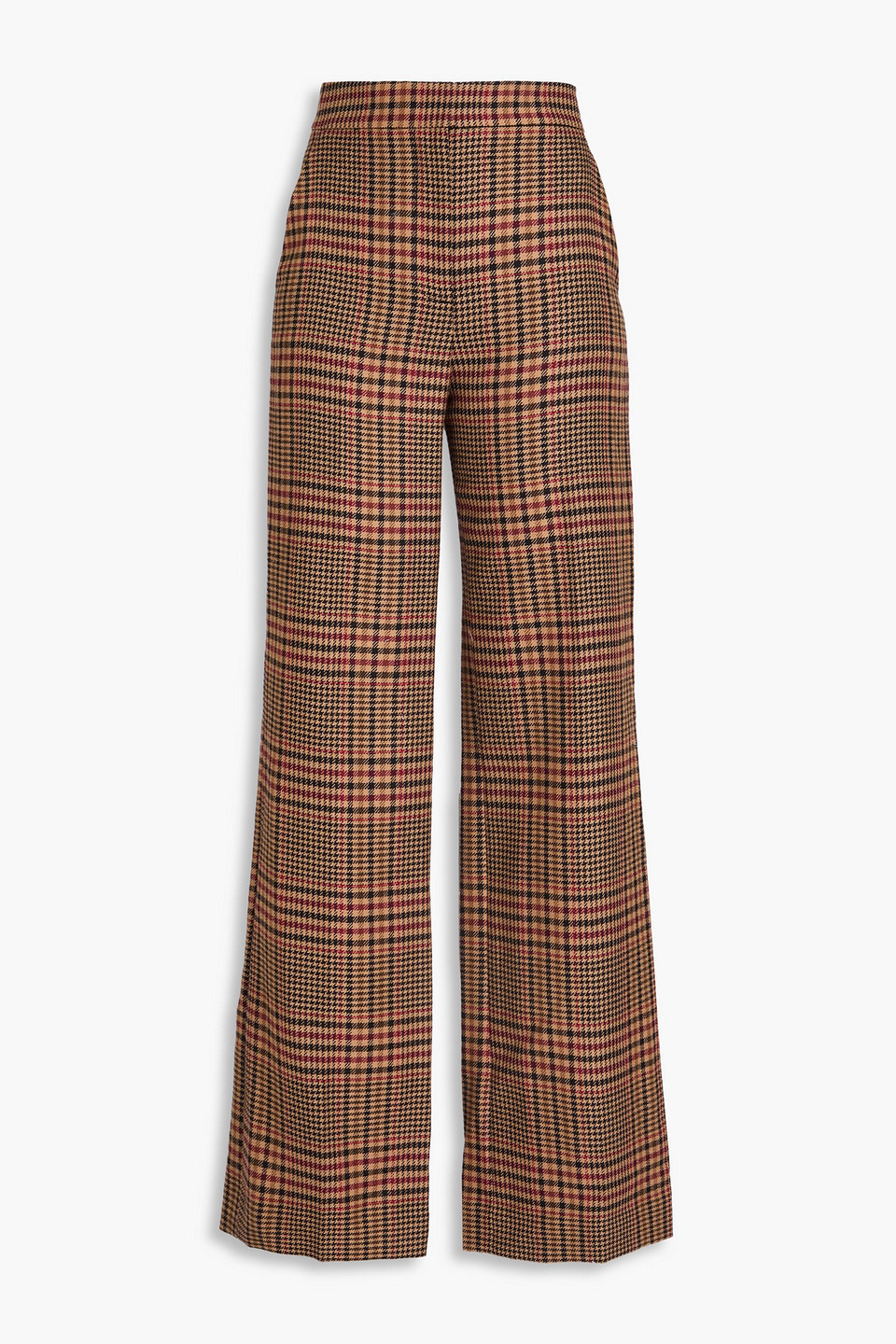 Tonelli Prince of Wales checked wool wide-leg pants