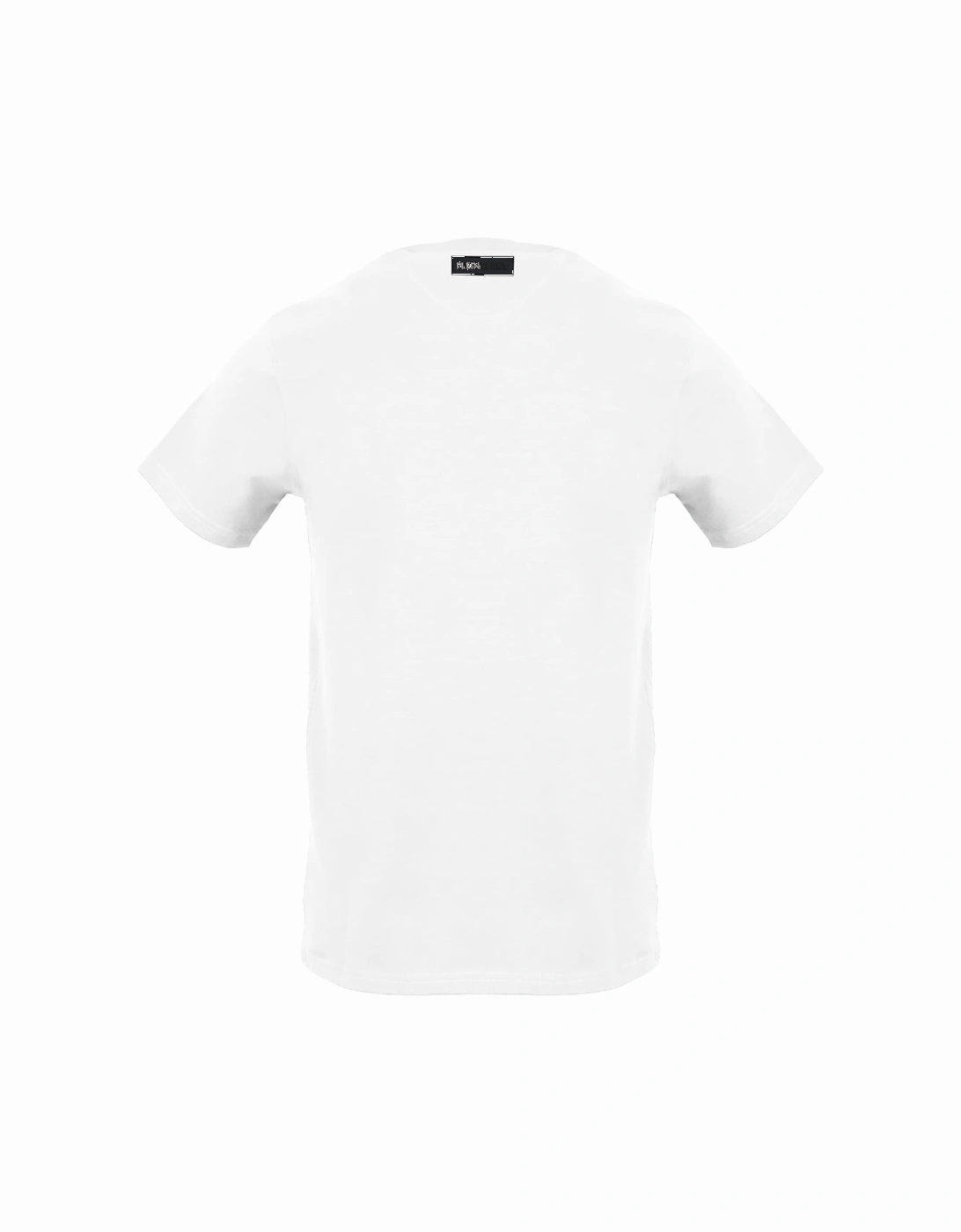 Men's Plein Sport Large Tiger Scratch Logo White T-Shirt - Size: 38/Regular