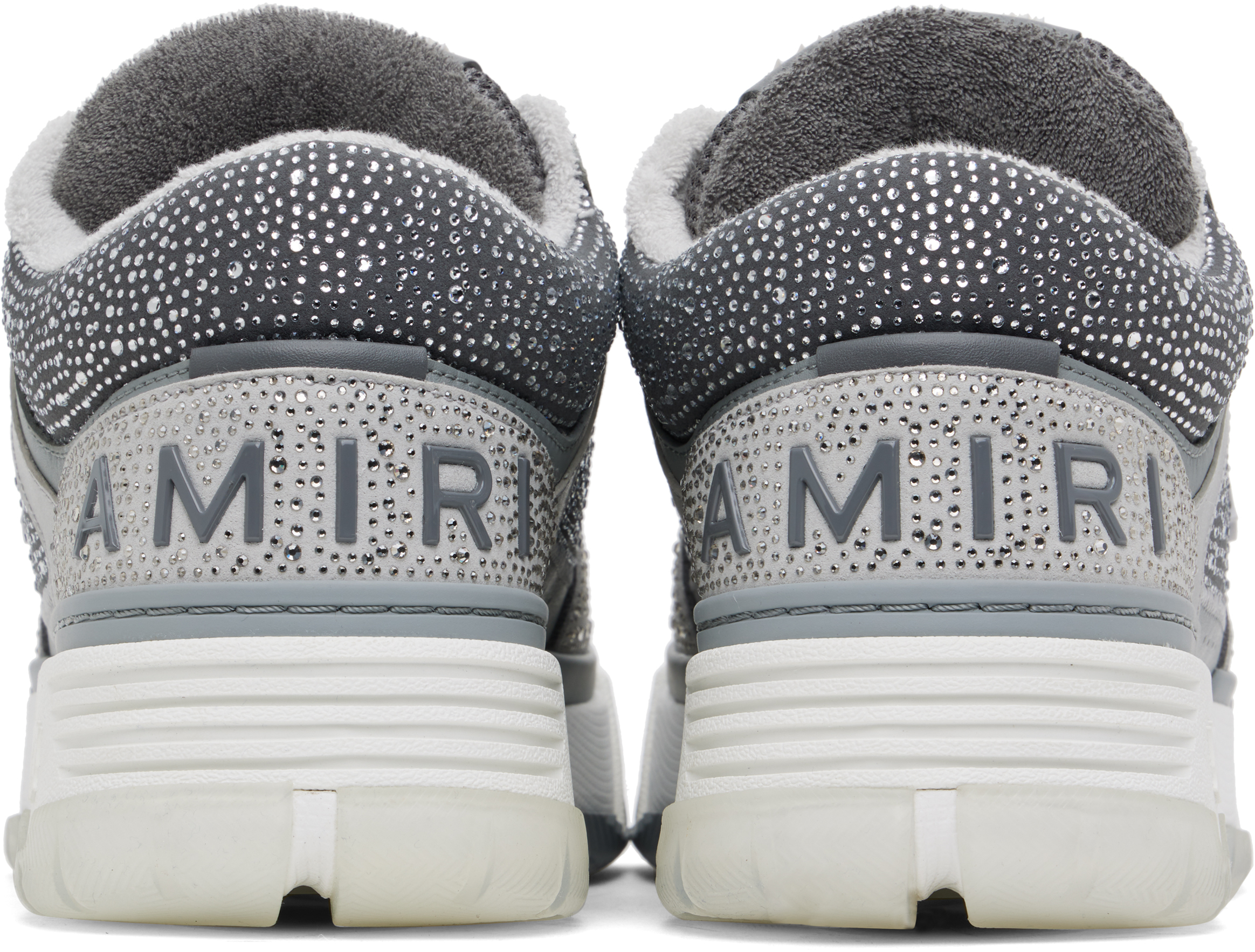 AMIRI Gray Crystal MA-1 Sneakers
