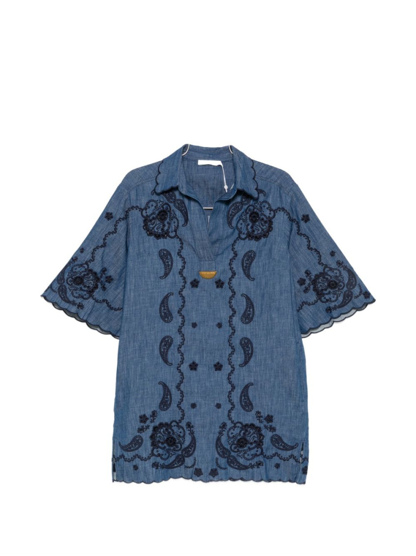 Aster Denim Mini Dress