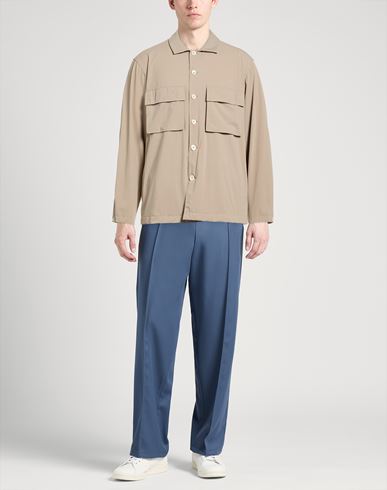 Man Jacket Taupe Size L Polyamide, Elastane