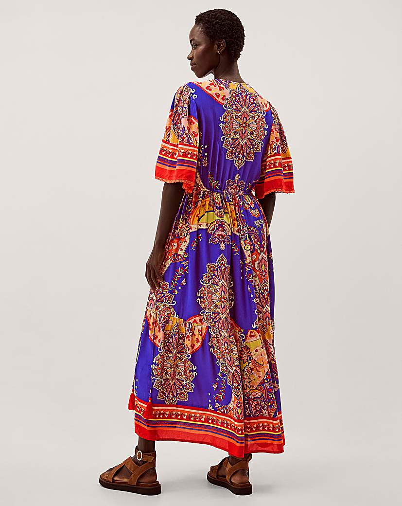 Monsoon Padma Printed Midi Dre