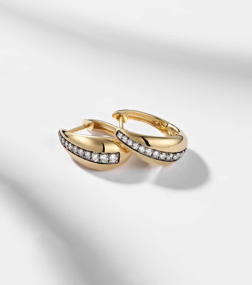 The Night Call 10kt gold earrings with diamonds
