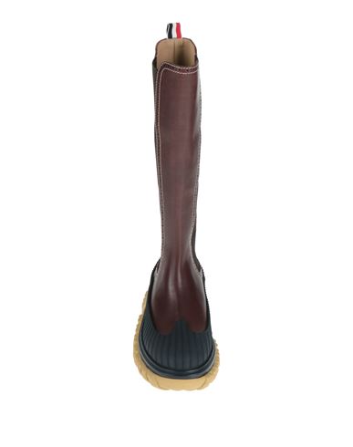 Woman Boot Dark brown Size 7.5 Calfskin, Rubber