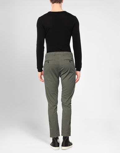 Man Pants Military green Size 28 Cotton, Elastane