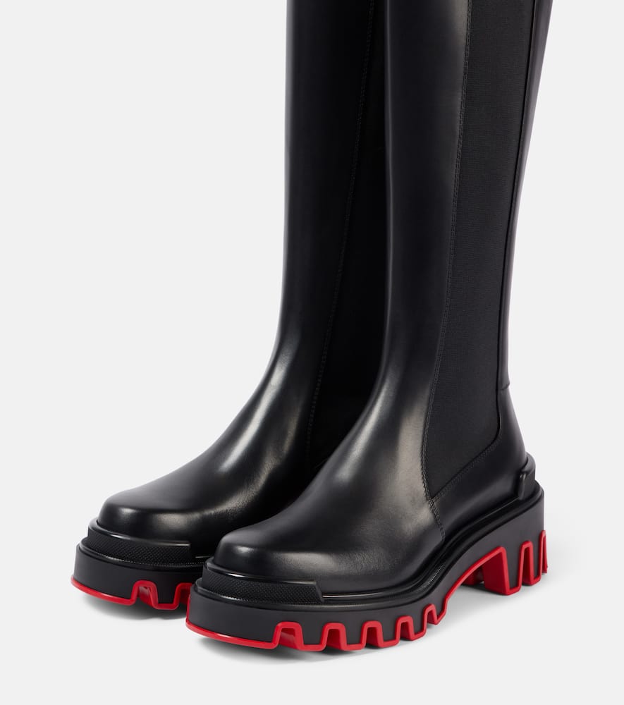 Christian Louboutin Marchacroche Dune leather knee-high boots