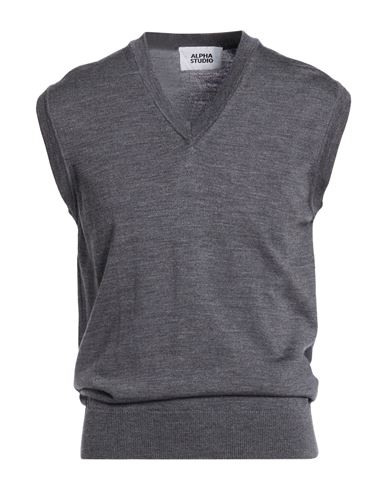 Man Sweater Grey Size 40 Merino Wool