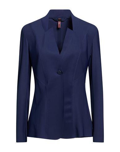Woman Jacket Navy Size 10 Polyamide, Elastane