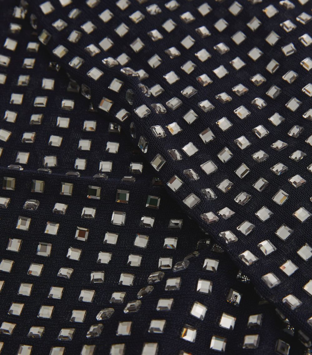 Crystal-Embellished Midi Skirt