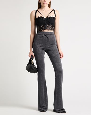 Woman Pants Charcoal Size 4 Viscose, Polyester, Elastane