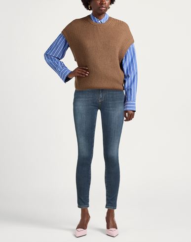 Woman Jeans Blue Size 2 Cotton, Elastane