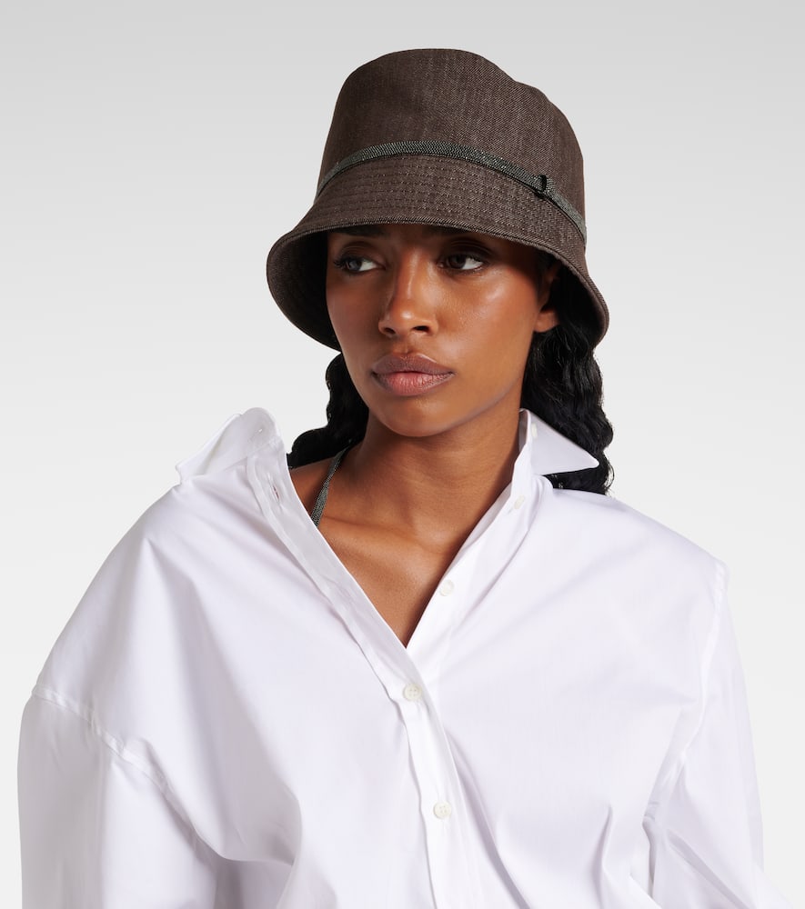 Monili denim bucket hat