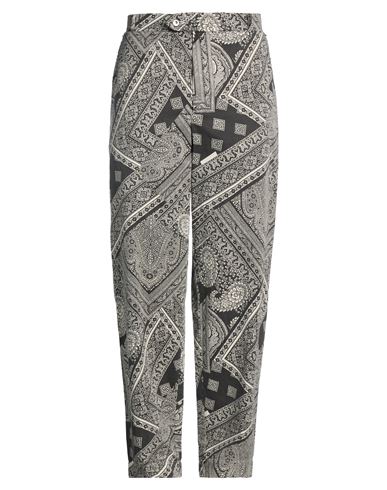 Man Pants Charcoal Size L Cotton