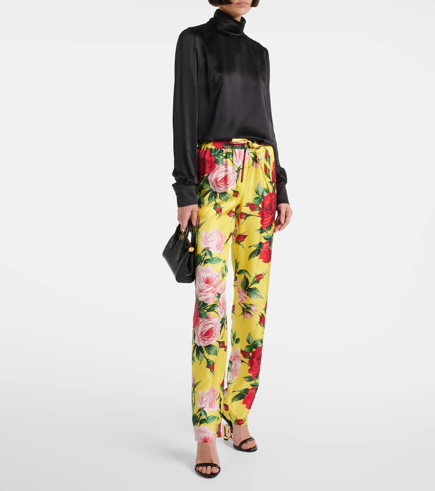 Dolce & Gabbana Floral silk shirt dress