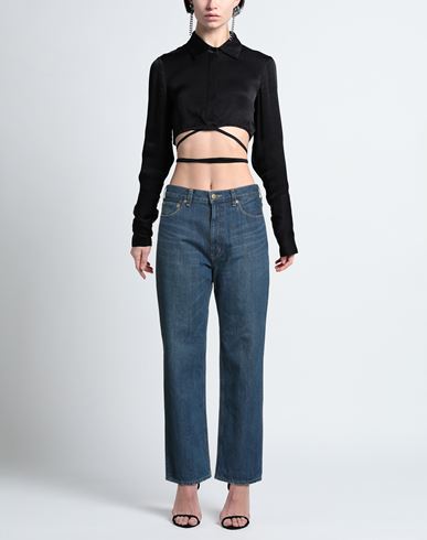 Tu Es Mon Trésor Woman Jeans Blue Size 25 Cotton