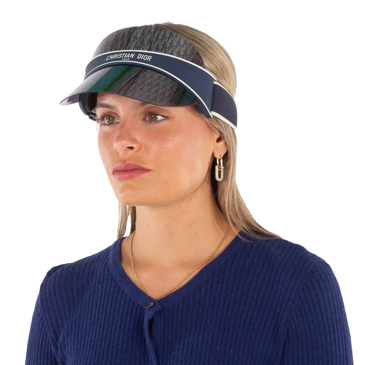 CLUB V1U Blue Logo Visor Ladies Sunglasses CD40041U V1U 00
