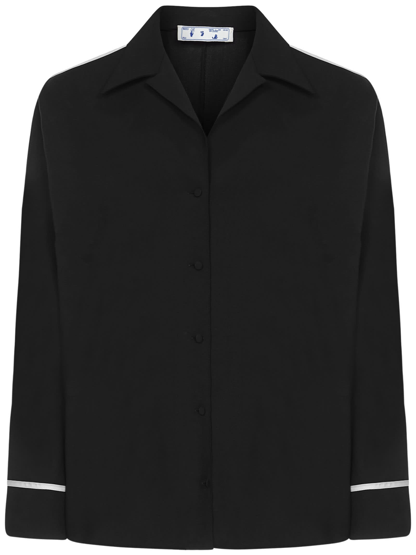Logo-print pajama shirt