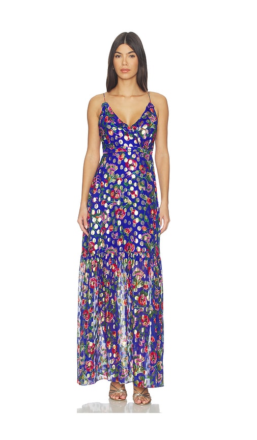 SALONI Ani Long Dress in Royal. - 4 also , 6, 8