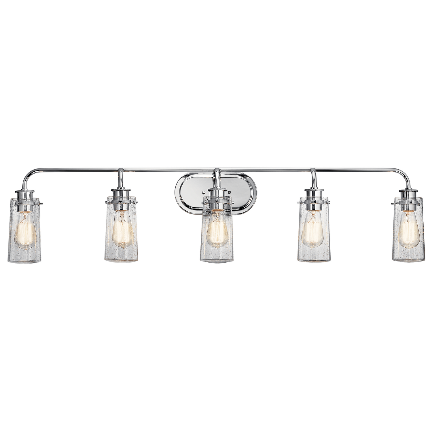 Braelyn 5-Light 44" Bathroom Vanity Light in Chrome