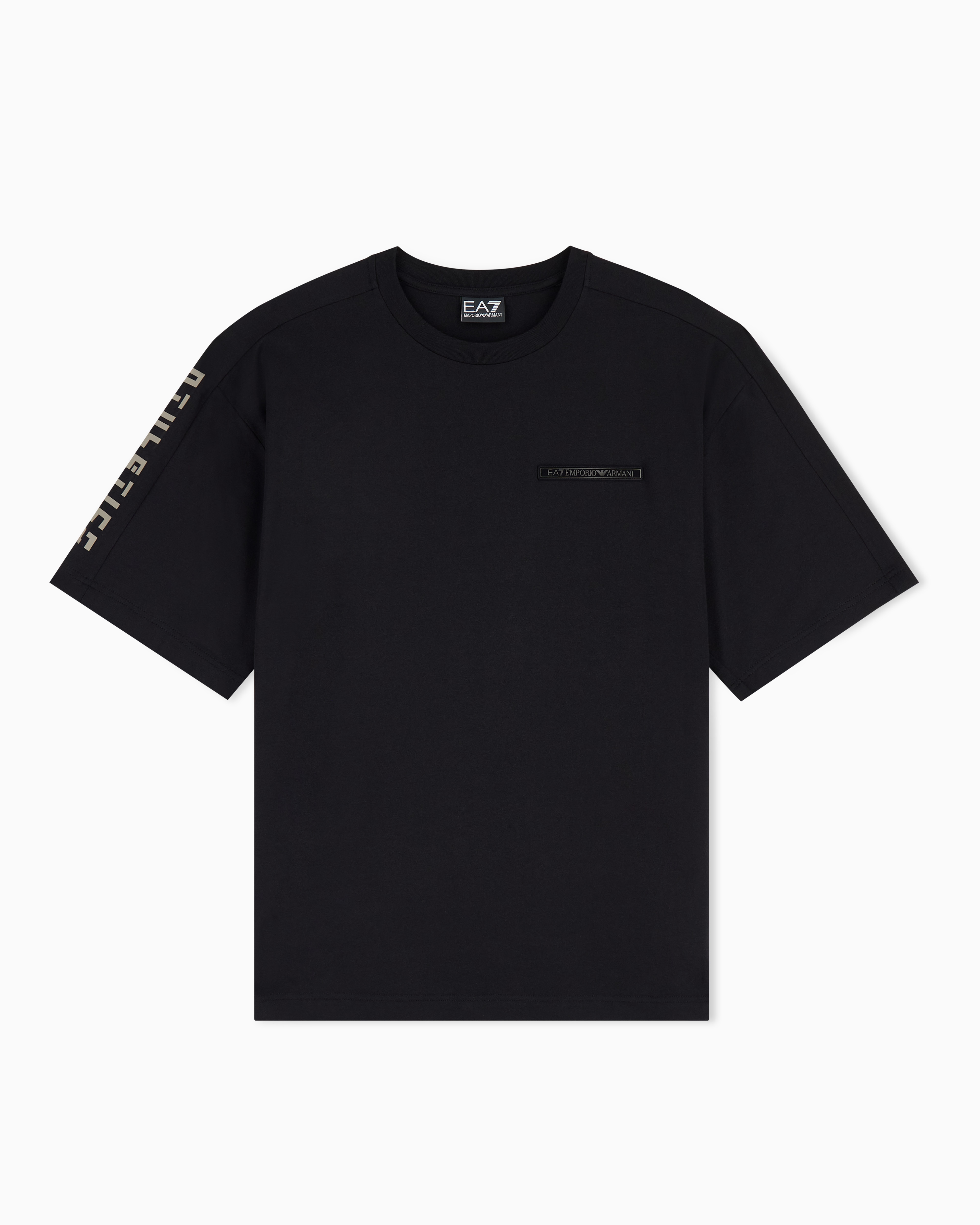 Stretch cotton-blend T-shirt