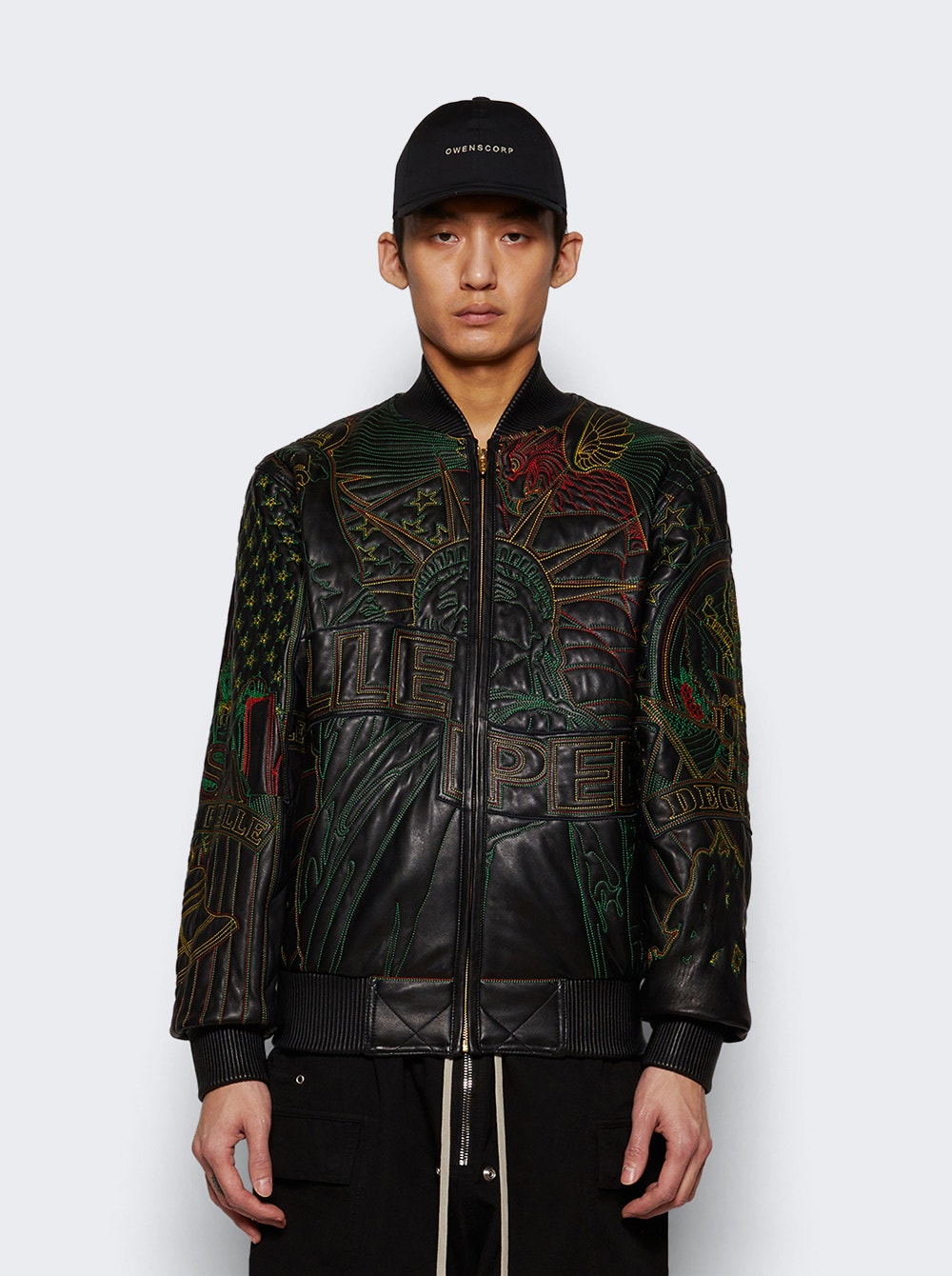 Who Decides War x PP Monument bomber jacket - Black