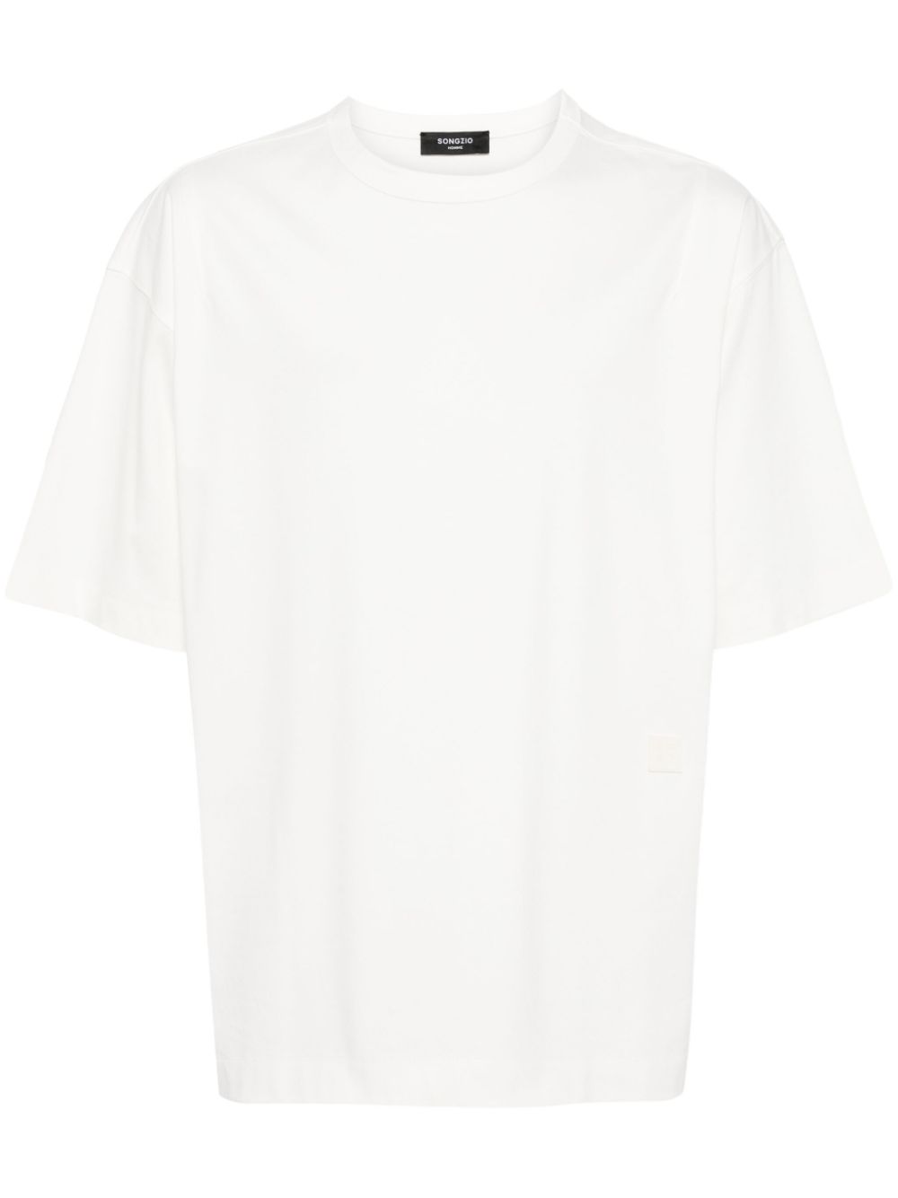Crossing Strokes cotton T-shirt - White