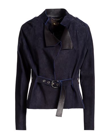 Woman Jacket Navy Size 4 Leather