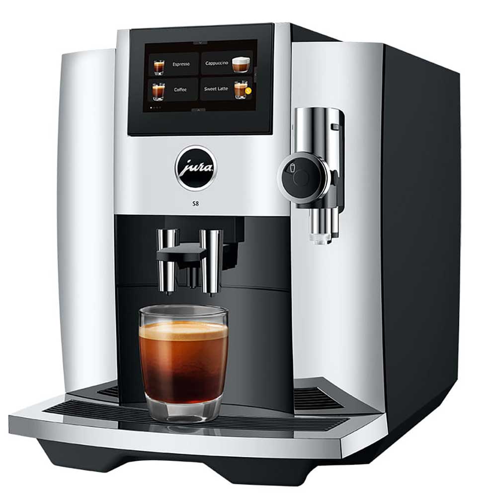 S8 Automatic Coffee & Espresso Machine in Chrome