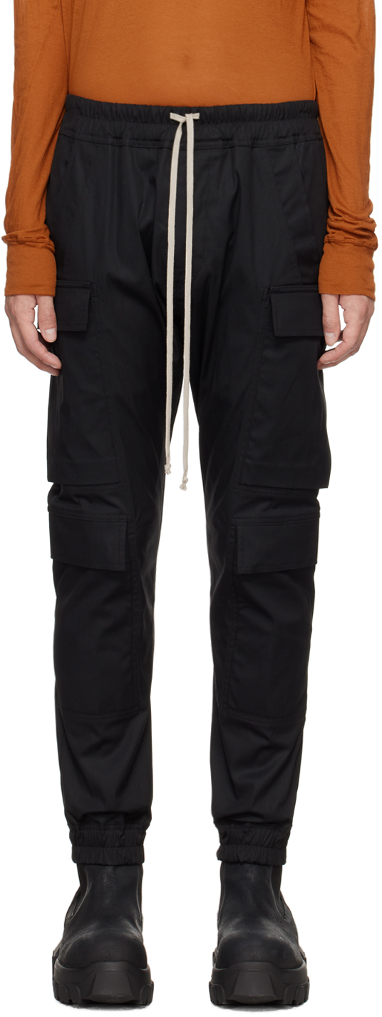 Rick Owens Black Mastodon Mega Cargo Pants