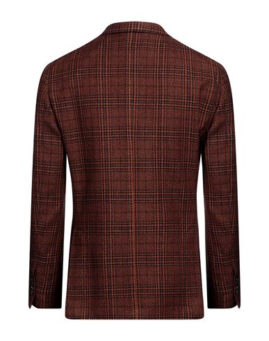 Man Blazer Rust Size 40 Wool, Silk, Cotton, Linen