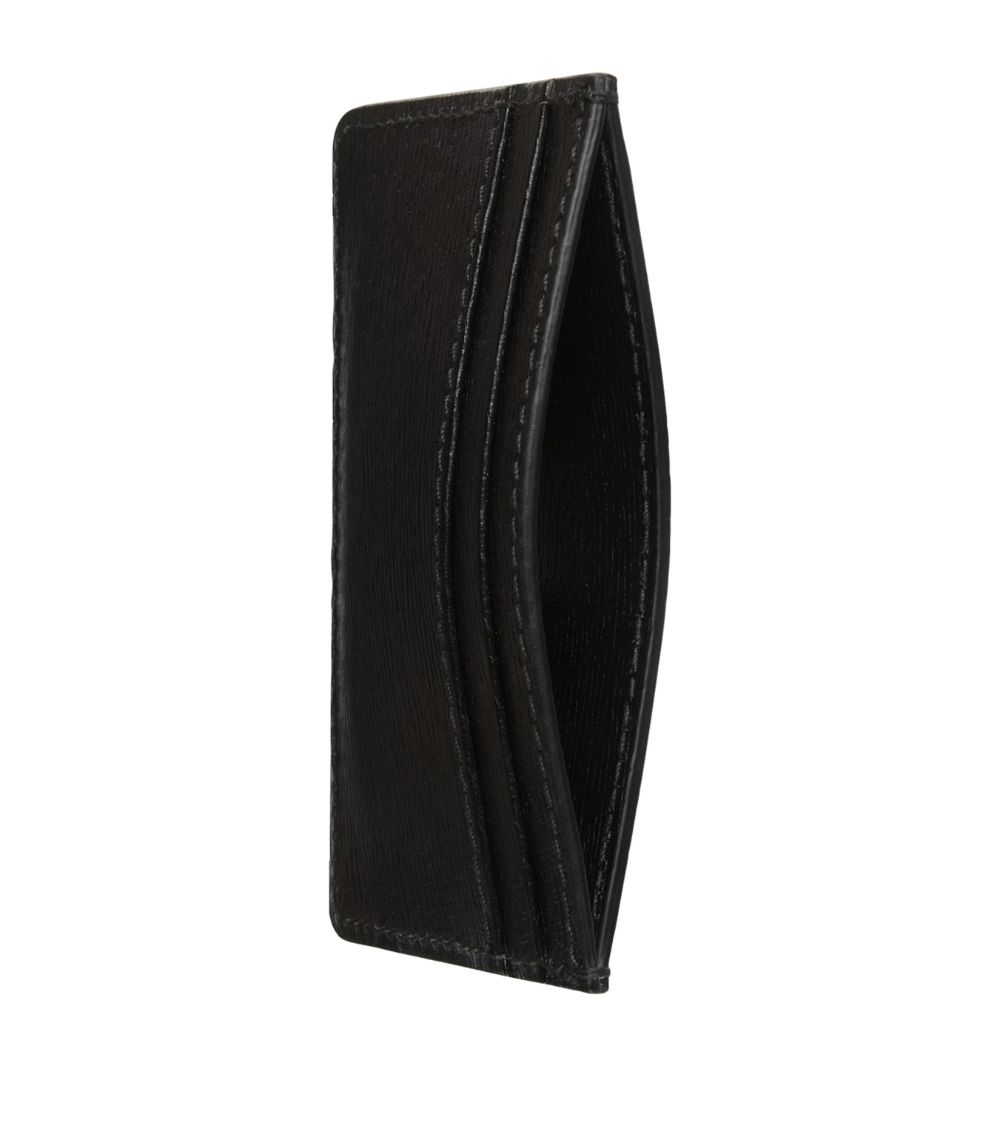 Leather Letter Script Card Holder
