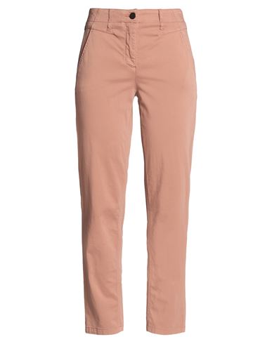 Woman Pants Antique rose Size 10 Cotton, Elastane