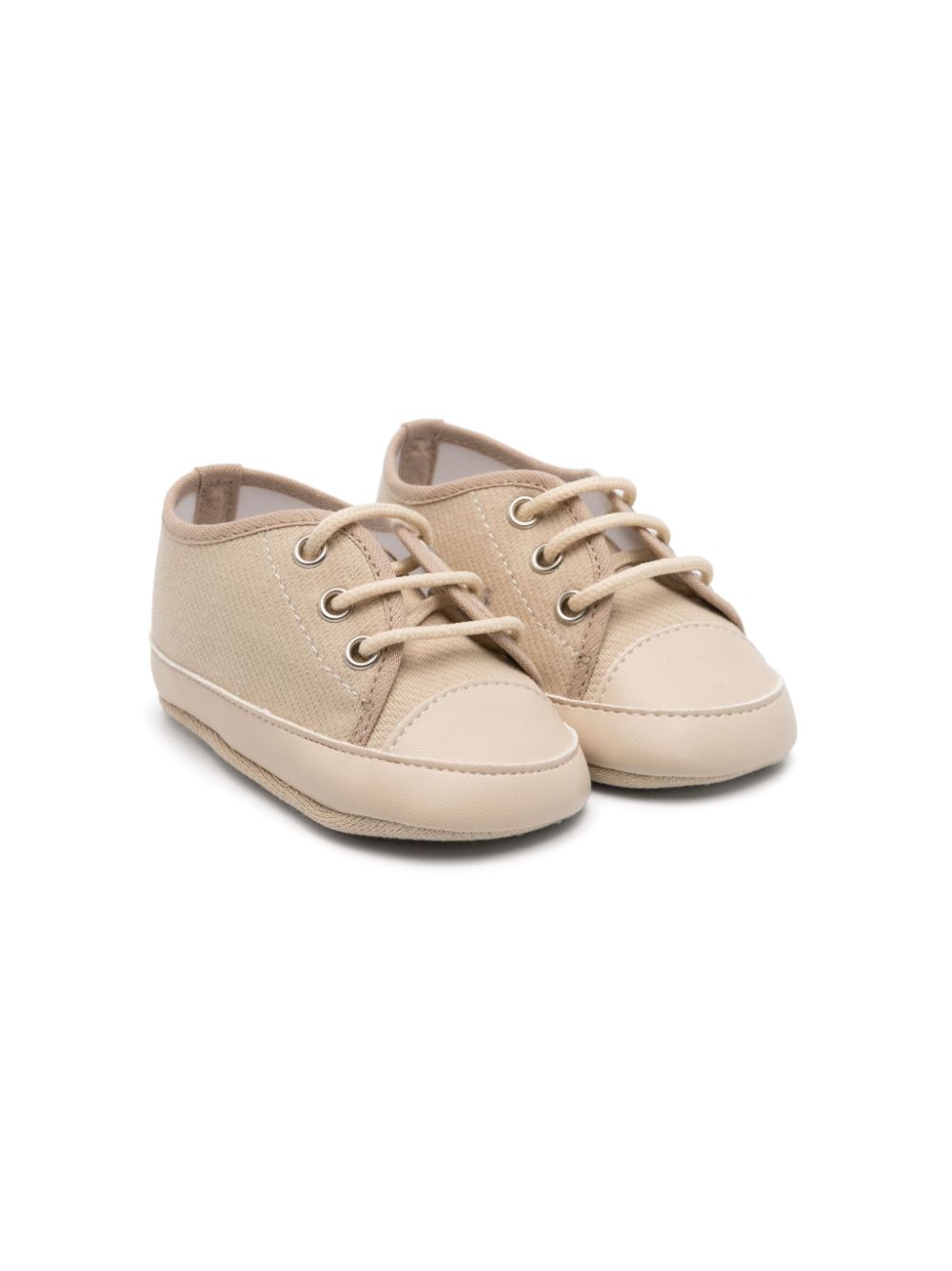 Contrasting-toecap sneakers - Neutrals