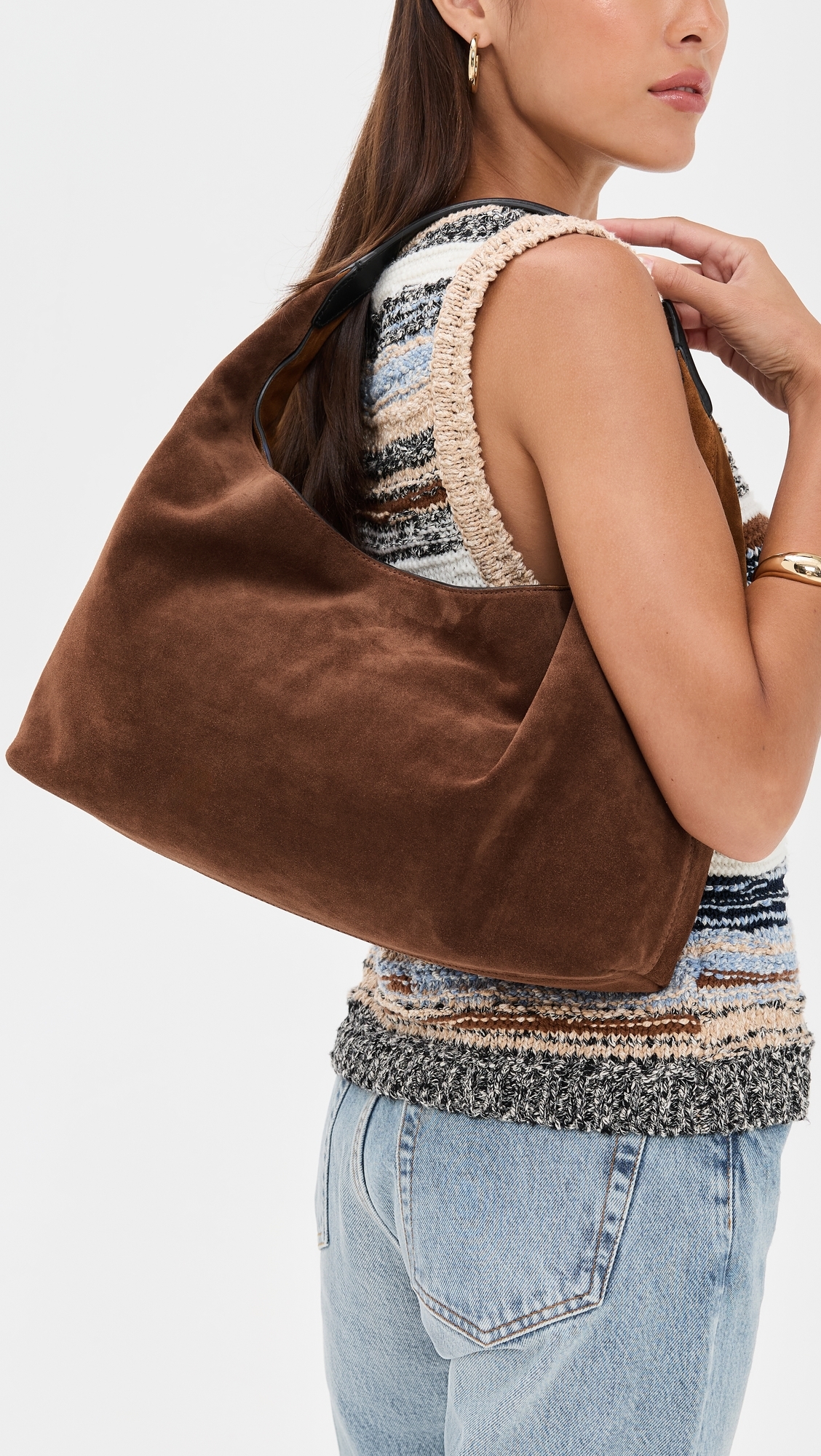 The Mylie Shoulder Bag in Italian Leather Russet Multi One Size