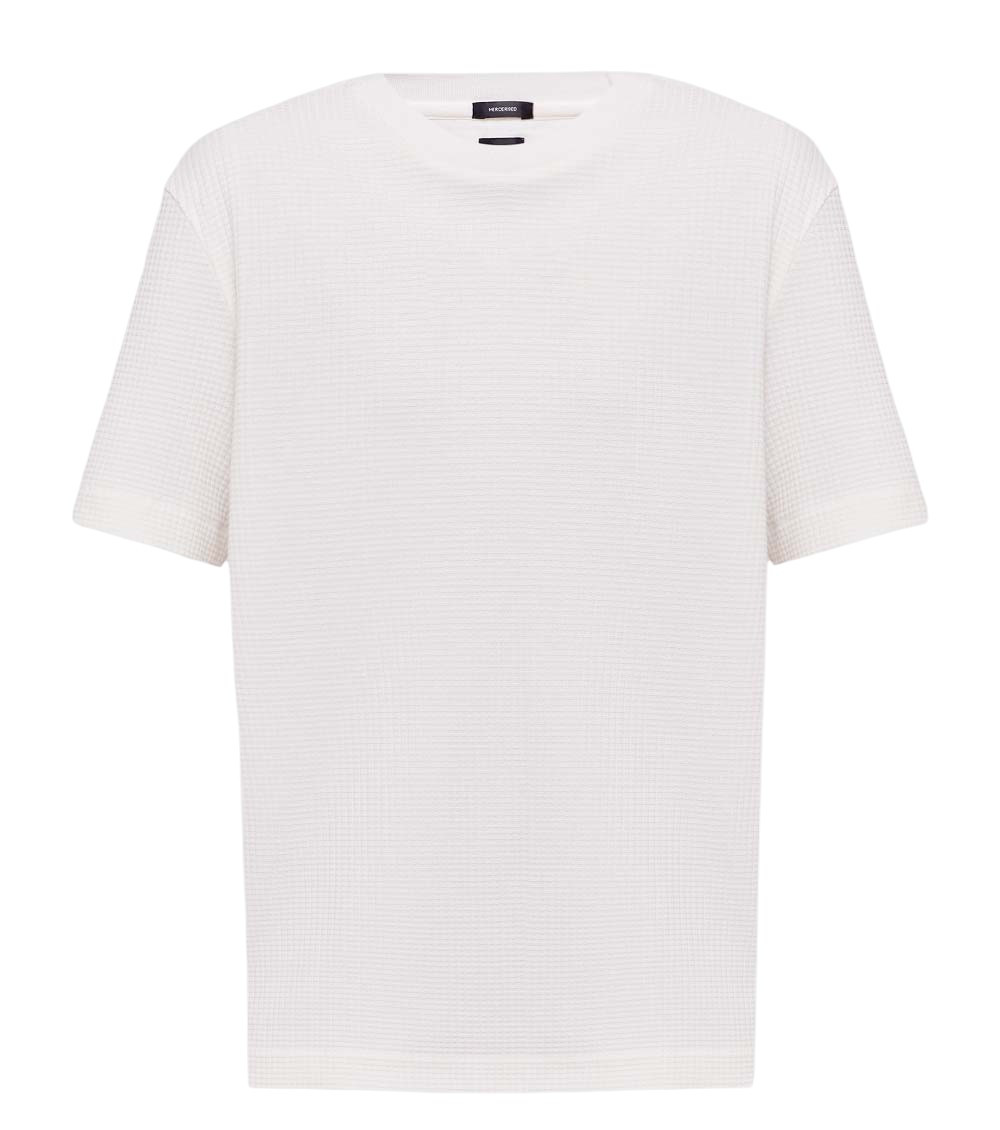 White Solid Crew Neck T-Shirt