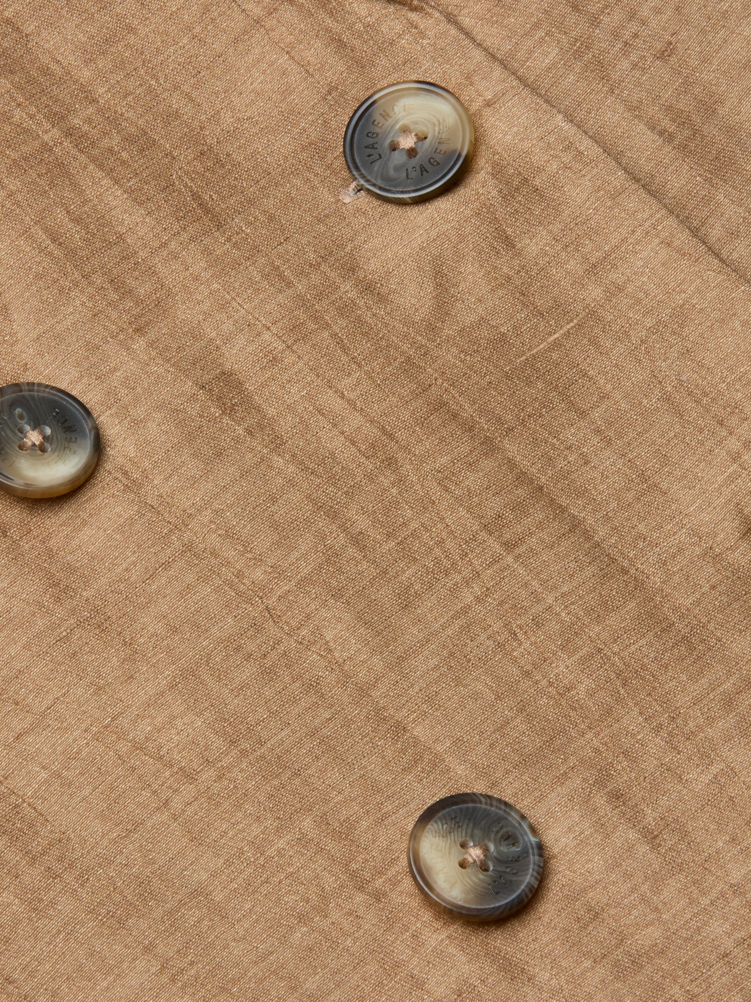 Colin Linen-Blend Blazer In Latte