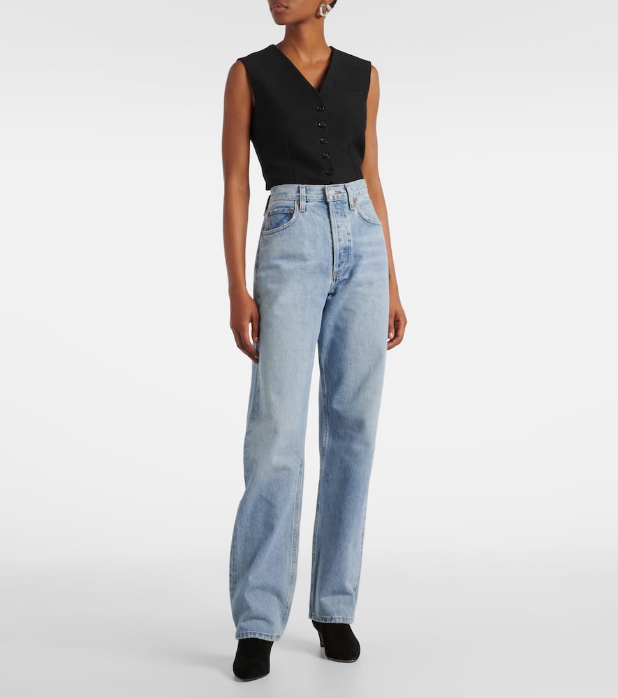 Kelly Jean high-rise straight jeans