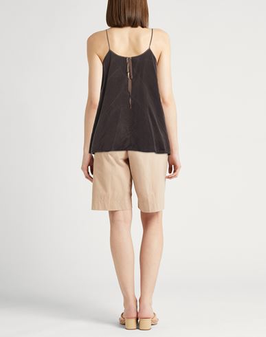 Woman Top Charcoal Size 2 Lyocell, Linen, Silk