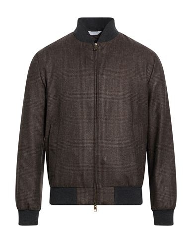 Man Jacket Dark brown Size 42 Virgin Wool