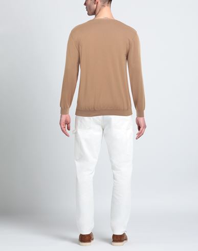 Man Sweater Camel Size XXL Cotton