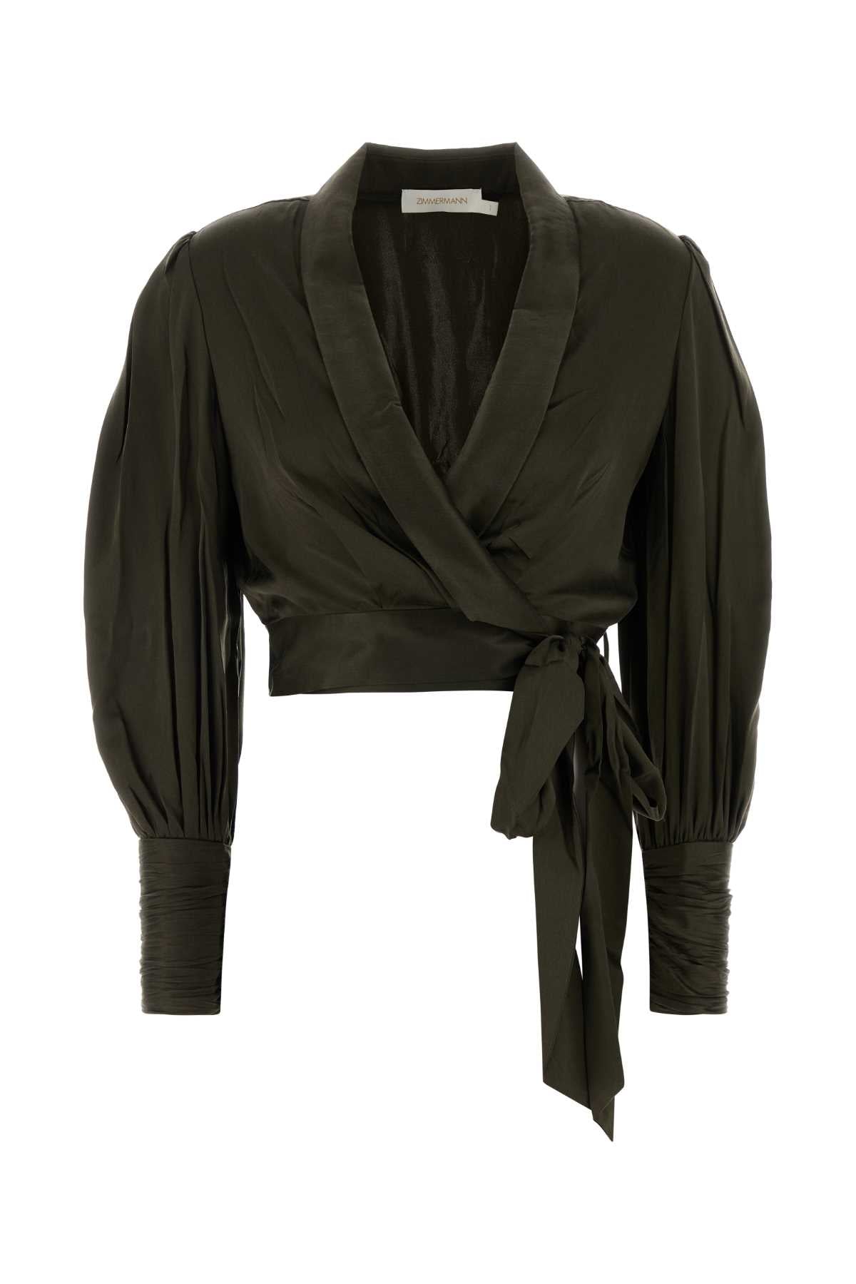 Wrap Blouse — Green