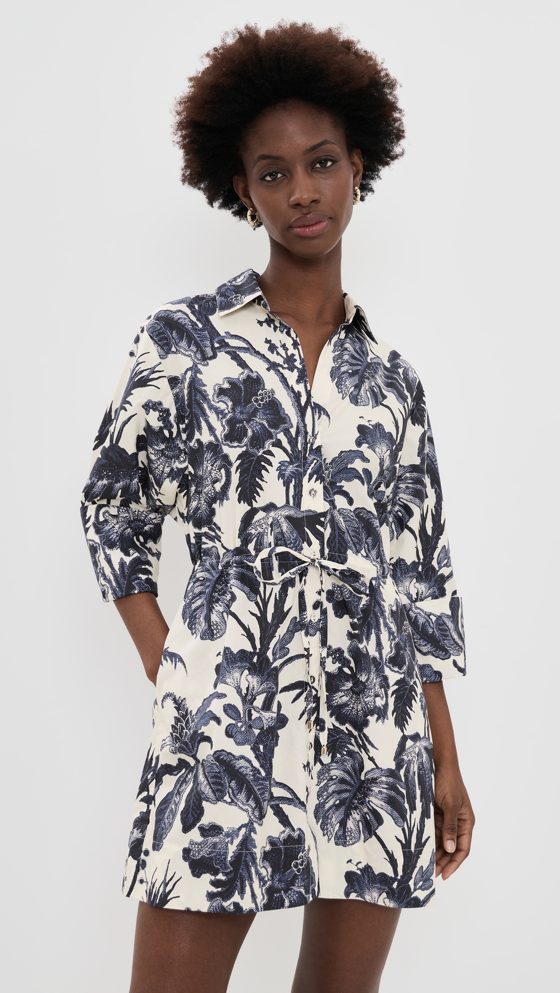 Henry Dress Fauna Floral Navy