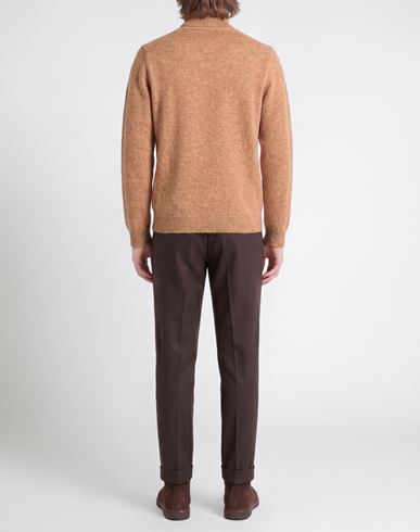 Man Turtleneck Apricot Size L Virgin Wool