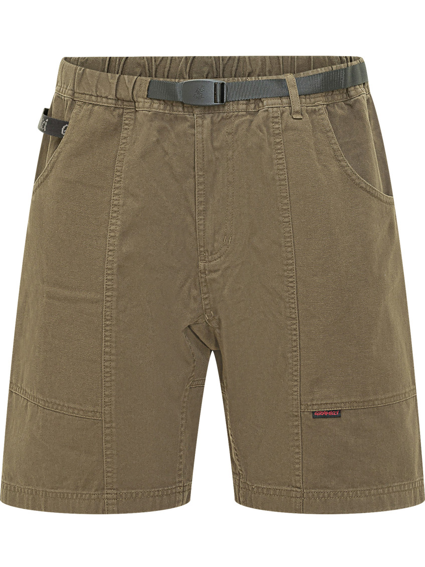 Dark Green Solid Shorts