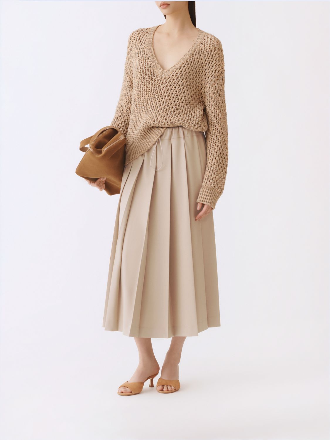 Skirt Woman color Nude