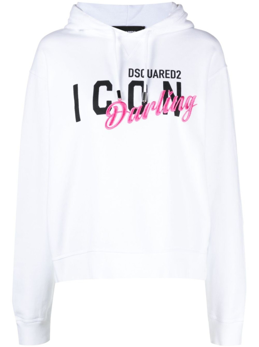 Logo Printed Drawstring Hoodie